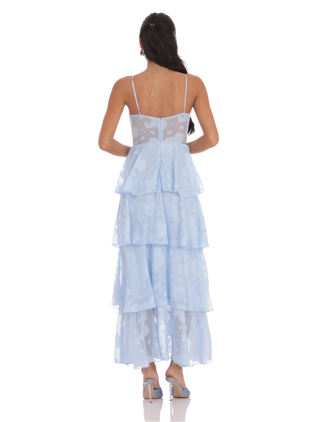Sky Blue bridesmaid dress with a-line silhouette