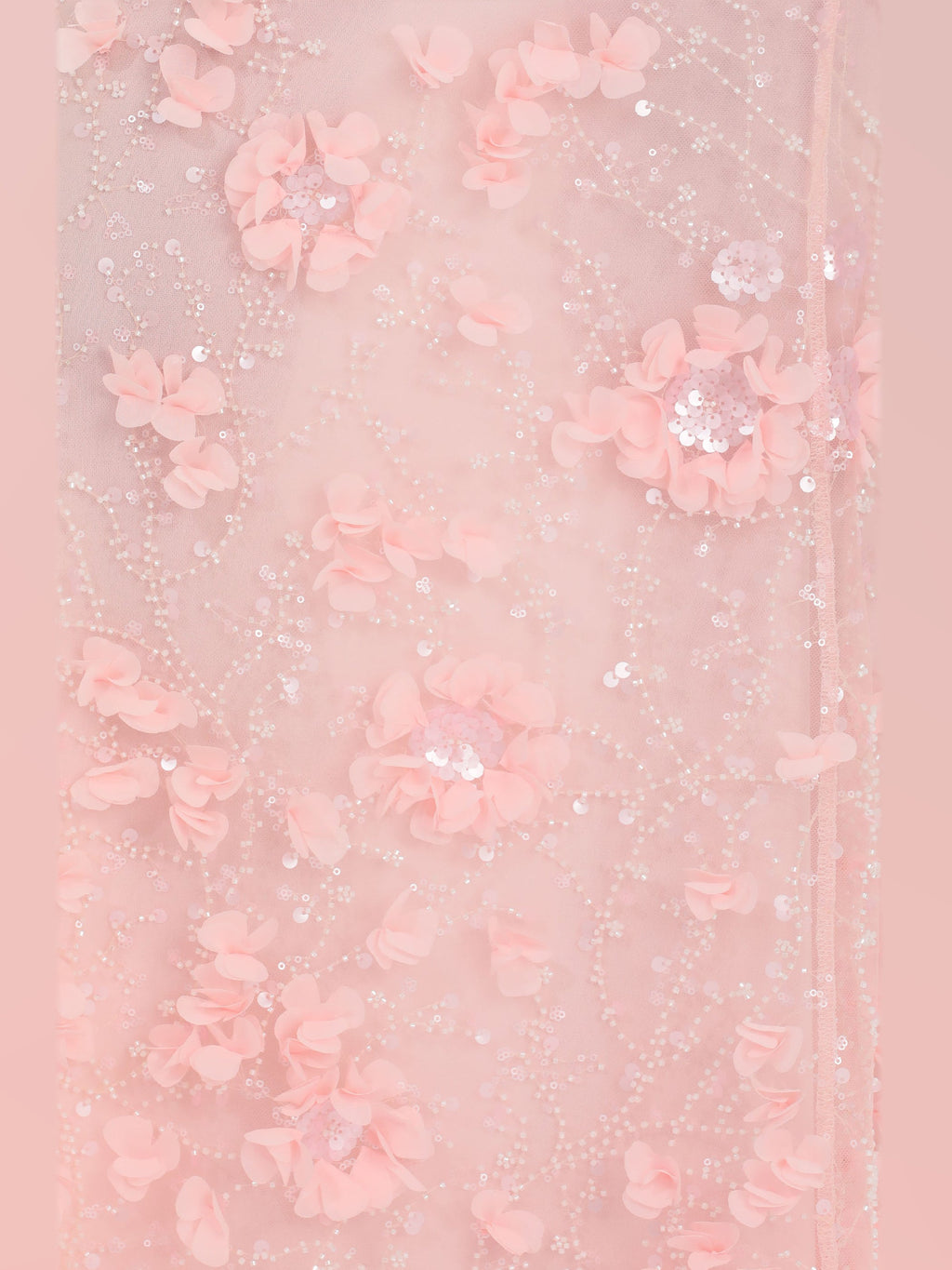 Blush Pink bridesmaid dress with a-line shape