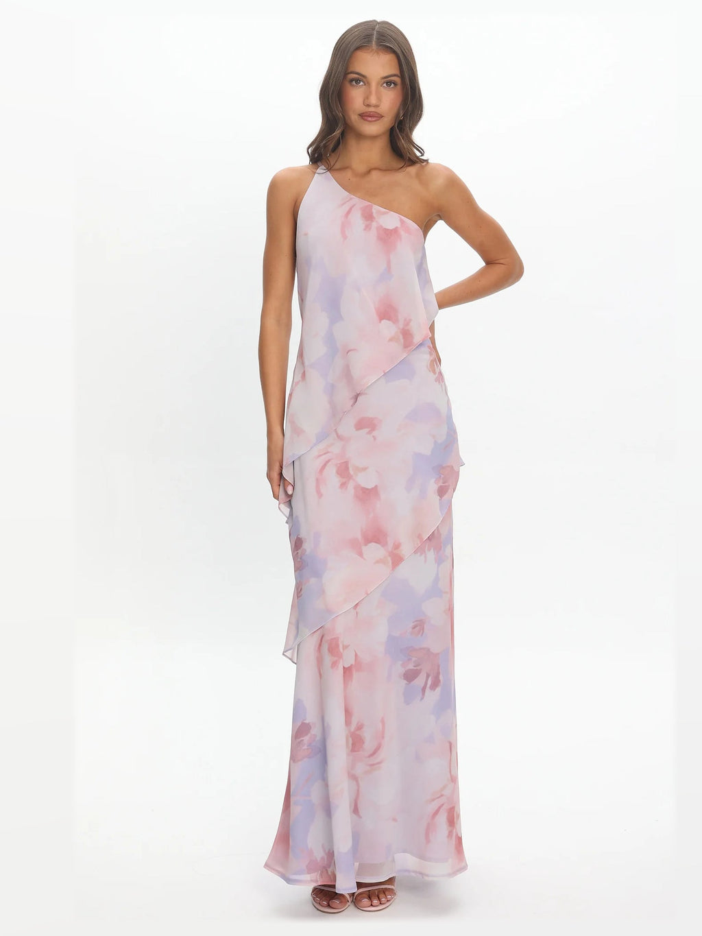 Lilac formal dress with a-line shape