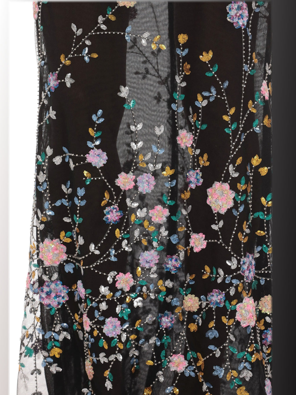 Black bridesmaid dress with a-line shape