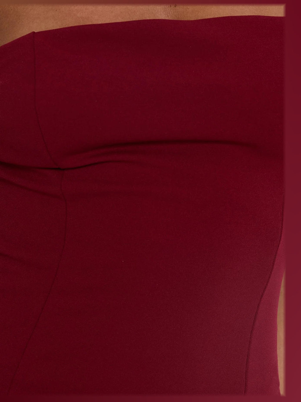 Burgundy formal dress with maxi formal style