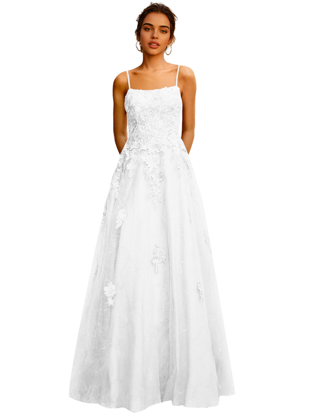 Strapless Lace Ball Gown Prom Dress with Corset Bodice and Full Dress