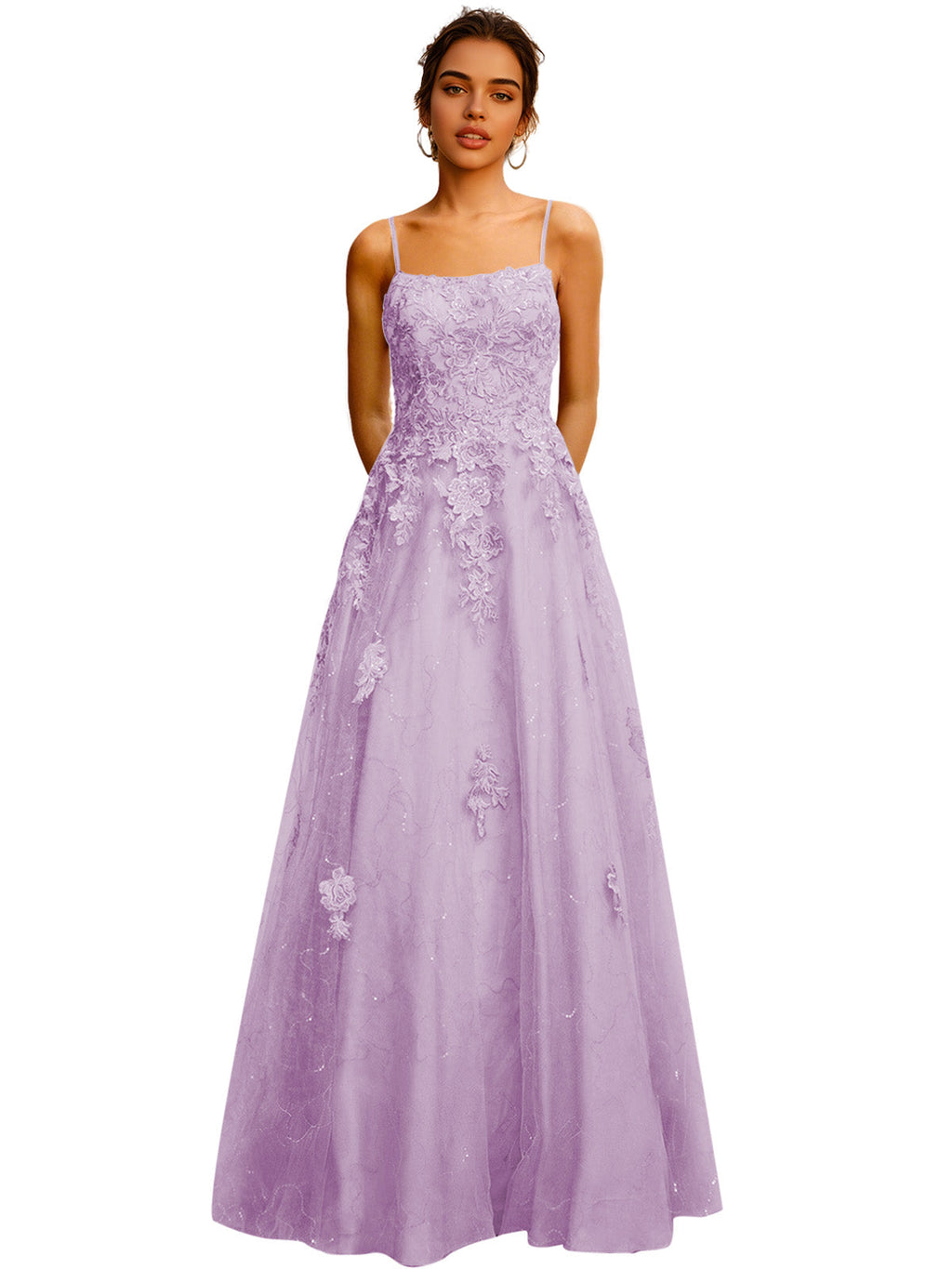 Strapless Lace Ball Gown Prom Dress with Corset Bodice and Full Dress