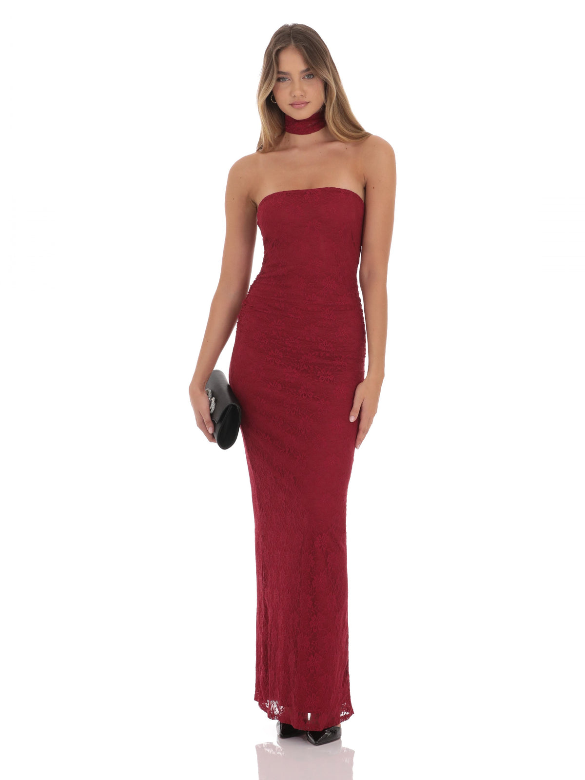 Sequin A-Line Maxi Mesh Bridesmaid Dress for Wedding Reception