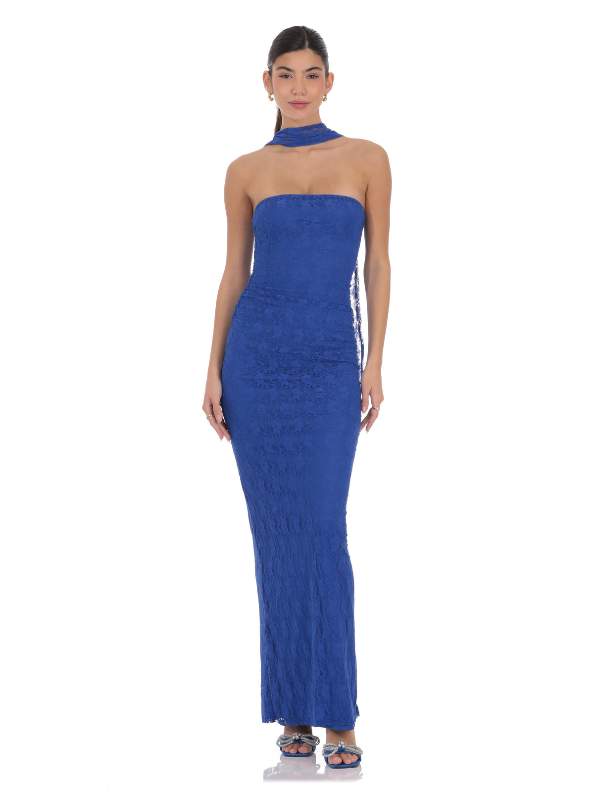 Sequin A-Line Maxi Mesh Bridesmaid Dress for Wedding Reception