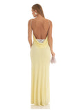 A-Line Maxi Mesh Bridesmaid Dress for Destination Wedding